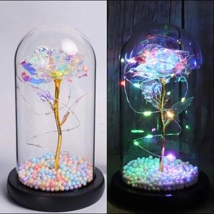 Cute Artificial Flower Inside Dome